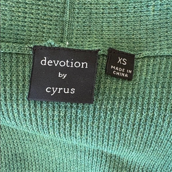 Devotion by Cyrus Green Open Front Women's Long Sweater Duster Size XS - Picture 4 of 5